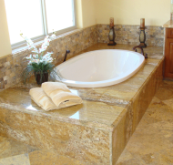 Brown Granite Bathroom