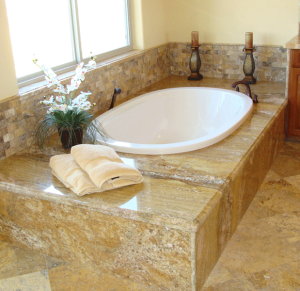 Brown Granite Bathroom